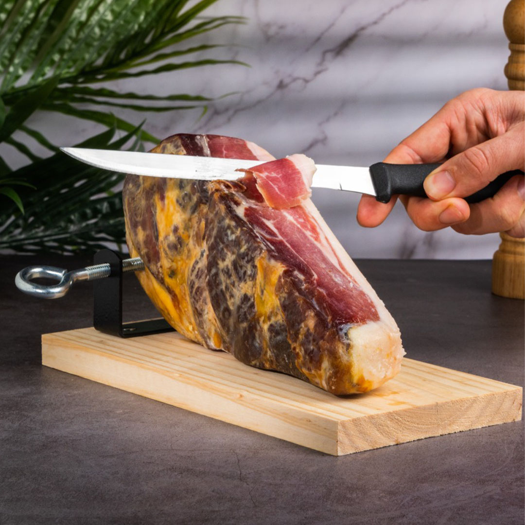 Spaanse Mini Ham Set met klem en mes | 1 KG